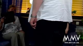 Petra Wegat con una paeja de pervertidos