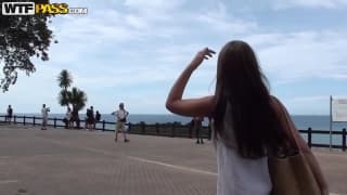 Abbey y Slava se divierten al aire libre