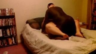 Una buena escena de sexo interracial