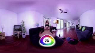 Stacy Snake follando muy rico en la sala