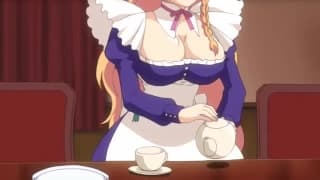 Esta joven camarera es follada en este hentai