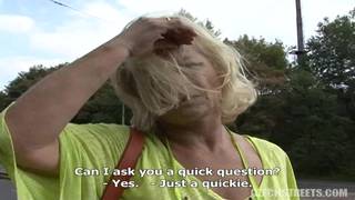 Esta es una madura callejera incontrolable