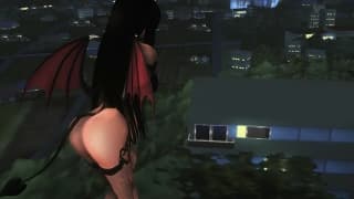 Sus oppais puntiagudos excitan mucho a este cazador de vampiros Sus oppais puntiagudos excitan mucho a este cazador de vampiros