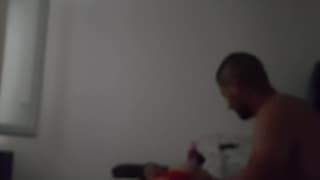 Pareja de aficionados follando con placer.