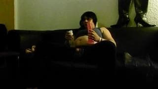 Nada para este gay como un gran dildo enorme para divertirse