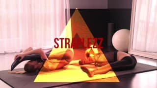 Dos putas calientes disfrutan después del yoga