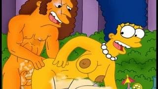 Marge la cerdita caliente de Simpsons