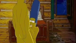 Homero hace el sexo intenso con Marge un video de los simpson xxx