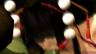 Nyotengu follando con un futanari hentai 3D Nyotengu follando con un futanari hentai 3D