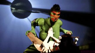 Nyotengu follando con un futanari hentai 3D