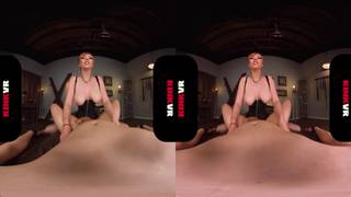 Las grandes tetas de Lauren bailan mientras lo cabalga en este POV