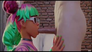 Gran culo hentai en una escena POV de sexo de Fortnite