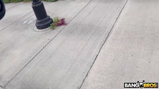 Penelope Woods recibe una follada anal en una furgoneta