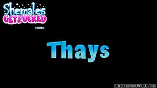 Rubia transexual Thays se la follan duro y nos fascina