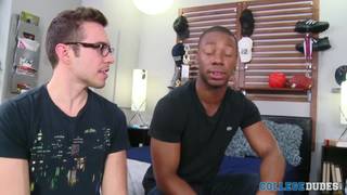 Sexo interracial casero con Dante Monroe y Sam Northman