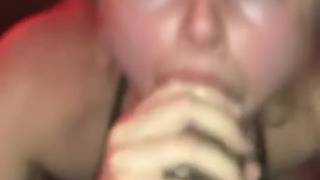 Interracial gangbang con joven puta amateur