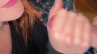 Margotdulac da una mamada profunda, se traga todo el semen!